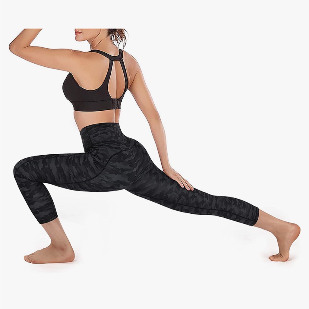 Ouges Navy/Black Leopard Print Leggings